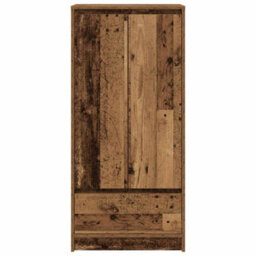 Berkfield Cabinet With Drawer Old Wood 55.5X34X119.5 Cm Engineered Wood - thumbnail 6