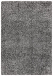 Grey Shaggy Modern Plain Machine Made Rug For Living Room Bedroom And Dining Room-80Cm X 150Cm - thumbnail 1