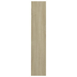 Berkfield Wall Shoe Cabinet Sonoma Oak 80X18X90 Cm Engineered Wood - thumbnail 5