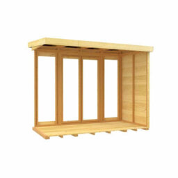 Buttercup Farm 8Ft X 4Ft Pent Summer House (Full Height Window) - Wood - L118 X W243 X H201 Cm - thumbnail 4