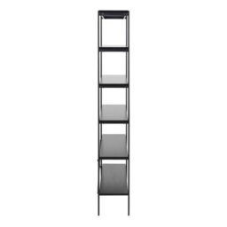 Wyld Haus Cambridge Industrial Black 5-Shelf Bookcase - thumbnail 4
