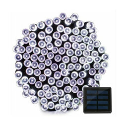 HSD 100 Led White String Lights (12M) - Solar Power Lights For Christmas, Weddings, And Home Decor - thumbnail 1