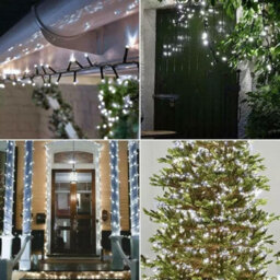 HSD 100 Led White String Lights (12M) - Solar Power Lights For Christmas, Weddings, And Home Decor - thumbnail 3
