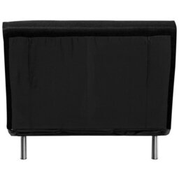 Wyld And Coco Novaluxe Sofa Bed Black Fabric Single Sleeper Fold-Out - Compact Two-Fold Mechanism - thumbnail 8