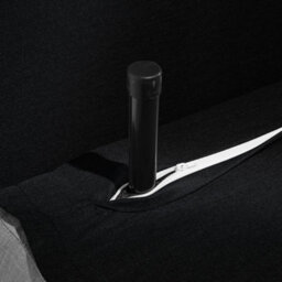 Wyld And Coco Novaluxe Sofa Bed Black Fabric Single Sleeper Fold-Out - Compact Two-Fold Mechanism - thumbnail 9