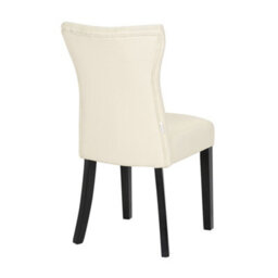 Living And Home Dining Chair Set Of 2 White Modern Faux High Back Dining Chairs - thumbnail 4