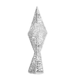 Darphe Small Silver Christmas Tree Topper Star Ornament, 20Cm W X 30Cm H - thumbnail 5