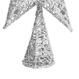 Darphe Small Silver Christmas Tree Topper Star Ornament, 20Cm W X 30Cm H - thumbnail 6