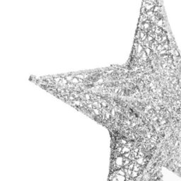 Darphe Small Silver Christmas Tree Topper Star Ornament, 20Cm W X 30Cm H - thumbnail 7