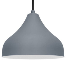 Long Life Lamps Company Modern Ceiling Pendant Light Dome Grey Mini Lamp Shade K410 - thumbnail 1