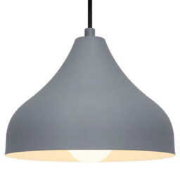 Long Life Lamps Company Modern Ceiling Pendant Light Dome Grey Mini Lamp Shade K410 - thumbnail 3