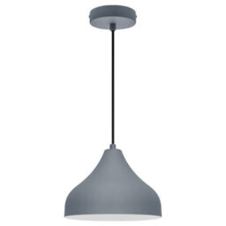 Long Life Lamps Company Modern Ceiling Pendant Light Dome Grey Mini Lamp Shade K410 - thumbnail 4