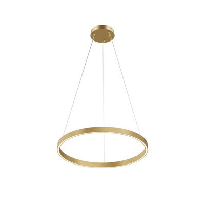 Luminosa Lighting Luminosa Rim Led Pendant Ceiling Light Brass 3000-4000K Dimmable - image 1