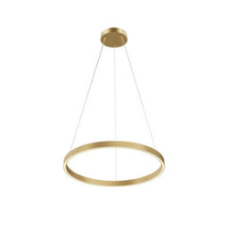 Luminosa Lighting Luminosa Rim Led Pendant Ceiling Light Brass 3000-4000K Dimmable - thumbnail 1