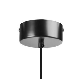 Beliani Black Iron Cone Pendant Lamp, Adjustable Height, Acrylic Diffuser - thumbnail 7
