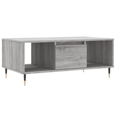 Berkfield Modern Coffee Table Grey Sonoma 90X50X36.5 Cm Engineered Wood - image 1