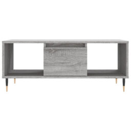 Berkfield Modern Coffee Table Grey Sonoma 90X50X36.5 Cm Engineered Wood - thumbnail 5