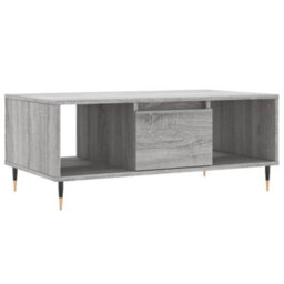 Berkfield Modern Coffee Table Grey Sonoma 90X50X36.5 Cm Engineered Wood - thumbnail 1