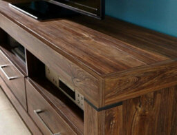 Impact Furniture Small Tv Unit With Drawers Media Cabinet Storage Led Light Oak Effect Modern Farmhouse Gent - thumbnail 8