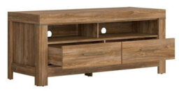 Impact Furniture Small Tv Unit With Drawers Media Cabinet Storage Led Light Oak Effect Modern Farmhouse Gent - thumbnail 4