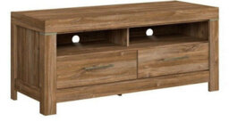 Impact Furniture Small Tv Unit With Drawers Media Cabinet Storage Led Light Oak Effect Modern Farmhouse Gent - thumbnail 5