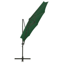 Walplus Cantilever Garden Parasol With Pole And Led Lights Green 300 Cm - thumbnail 7