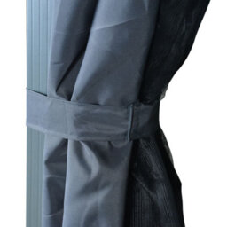 Berkfield Gazebo With Curtain 400 X 300 Cm Anthracite Aluminium - thumbnail 9