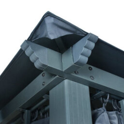 Berkfield Gazebo With Curtain 400 X 300 Cm Anthracite Aluminium - thumbnail 8