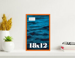 18X12 Orange Picture Frame (45.7 X 30.5Cm) Poster, Photo, Artwork, Gallery Wall Or Print - thumbnail 2