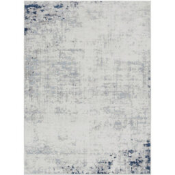 Livabliss Roma-Abstract Blue Grey Off-White Modern Marble Living Dining Bedroom Rug 200 X 275 Cm Easy Care, Non Shedding - thumbnail 1