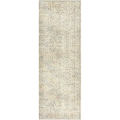 Livabliss Becki Owens Margot-Vintage Blue Pink Green Traditional Vintage Boho Living Dining Bedroom Rug 80 X 220 Cm Easy Care, Non Shedding - image 1