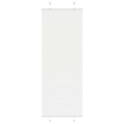 Walplus Pleated Blind White 75X200 Cm Fabric Width 74.4 Cm Polyester - image 1