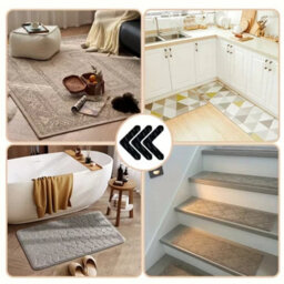 8 Piece Anti Slip Rug Grippers Reusable Double Sided Carpet Holders For Home Floors - thumbnail 1