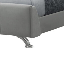 Sareer Furniture Neputne Bed Frame, Bed Frame In A Box, Contemporary Grey Upholstered Bed Frame With Headboard 4Ft6 Double - thumbnail 5