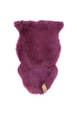 Fenland Sheepskin Fenland Indoor Single Australian Real Sheepskin Rug - Grape (90 Cm X 60 Cm) - image 1