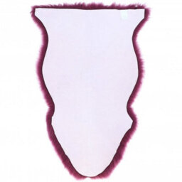 Fenland Sheepskin Fenland Indoor Single Australian Real Sheepskin Rug - Grape (90 Cm X 60 Cm) - thumbnail 3
