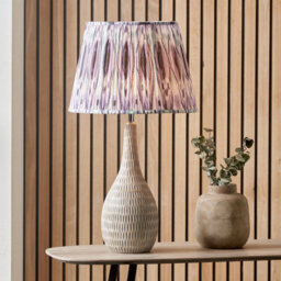 Pacific Lifestyle 45Cm Lilac Patterned Tapered Lampshade Empire Table Lamp Shades - thumbnail 4