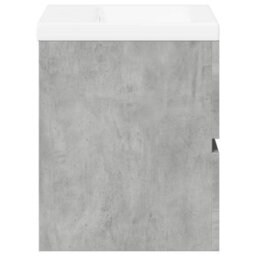 Berkfield Durable 2 Piece Bathroom Furniture Set Concrete Grey Engineered Wood - thumbnail 5