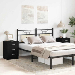 Berkfield Bedside Cabinets 2 Pcs Black Oak 38X35X55 Cm Engineered Wood - thumbnail 4