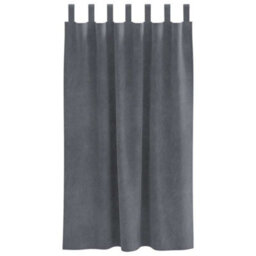 Berkfield Blackout Curtains With Hanging Loops 2 Pcs Super Light Grey Velvet - thumbnail 3
