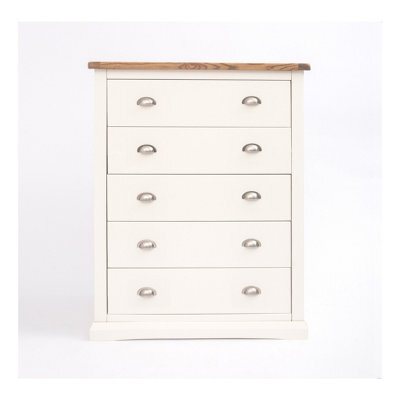 Cabinet Bits Cosenza 5 Drawer Chest Of Drawers Chrome Cup Handle - image 1