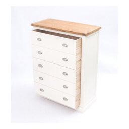 Cabinet Bits Cosenza 5 Drawer Chest Of Drawers Chrome Cup Handle - thumbnail 5