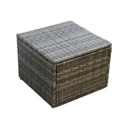 Pelias Corner Sofa Set(Grey/grey), Rattan Garden Furniture Set - 9 Seater Outdoor Dining Set - thumbnail 7