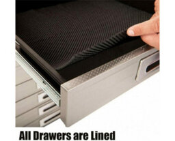 Seville Classics Ultra Hd 4 Drawer Timber Top Mobile Roll Cabinet Uhd20204E - thumbnail 2