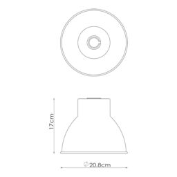 GoodHome Fulgo Pink Round Lamp Shade (D)20.8Cm - thumbnail 9