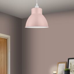 GoodHome Fulgo Pink Round Lamp Shade (D)20.8Cm - thumbnail 2