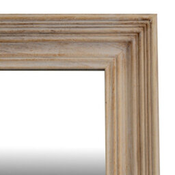 Hill Interiors Washed Wood Medium Framed Mirror - Glass - L3 X W80 X H150 Cm - Brown - thumbnail 2