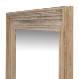 Hill Interiors Washed Wood Medium Framed Mirror - Glass - L3 X W80 X H150 Cm - Brown - thumbnail 3