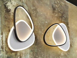 Luminosa Lighting Luminosa Romo Integrated Led Semi Flush Ceiling Light White, Black 3000K - Uk Stock - thumbnail 7
