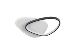 Luminosa Lighting Luminosa Romo Integrated Led Semi Flush Ceiling Light White, Black 3000K - Uk Stock - thumbnail 8